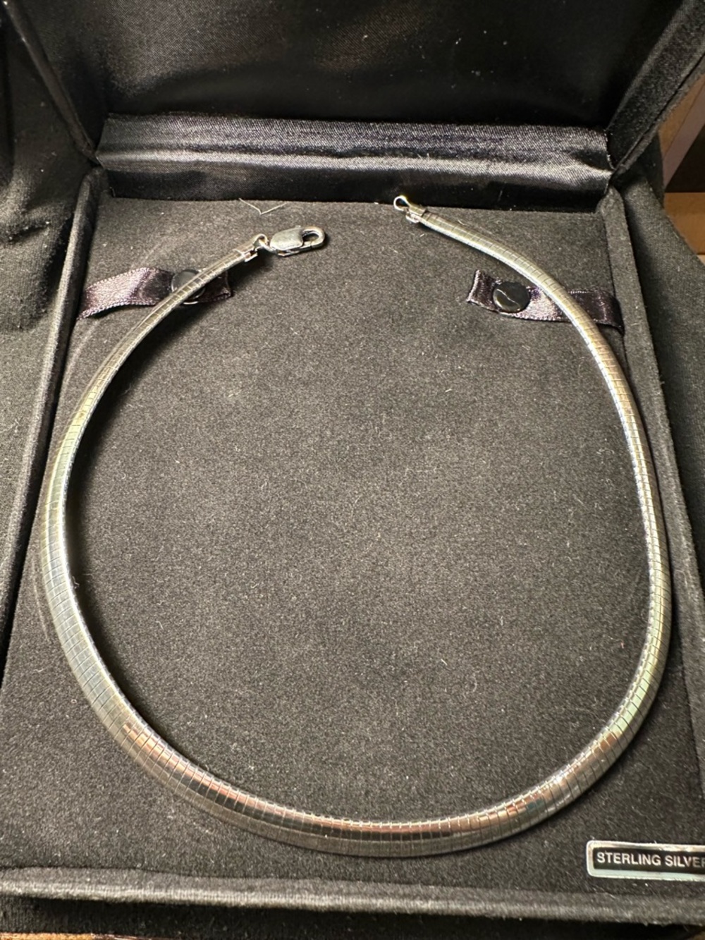 Vintage Omega Milor Sterling Silver Choker